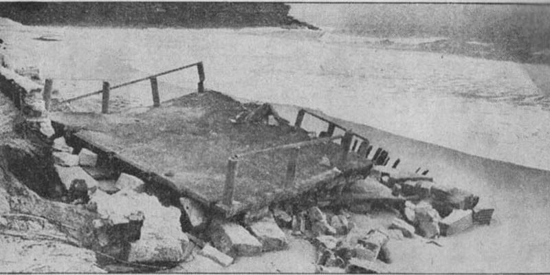 Building a clubhouse - Boatshed ruin 1966